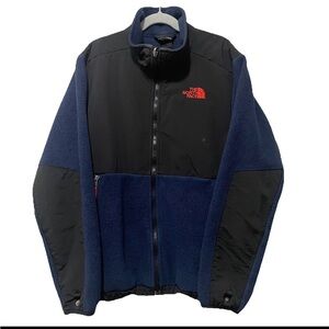 The North Face Boys L (14/16) Fleece Zip Jacket Black/Blue – Warm Outdoor – READ
